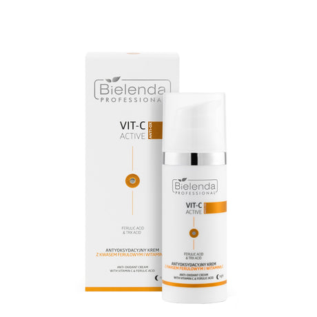 Bielenda Professional Anti-Oxidant Cream with Vitamin C & Ferulic Acid - retail packaging on a white background
