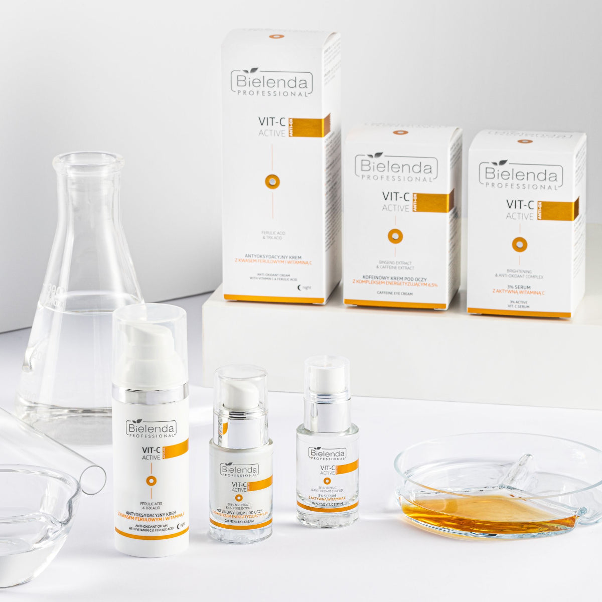 Bielenda Professional Anti-Oxidant Cream with Vitamin C & Ferulic Acid - retail packaging on a white background