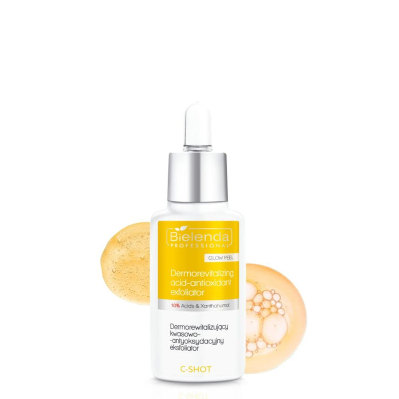 Bielenda Professional C-SHOT Dermorevitalizing Acid-antioxidant Exfoliator 10% - retail packaging on a white background