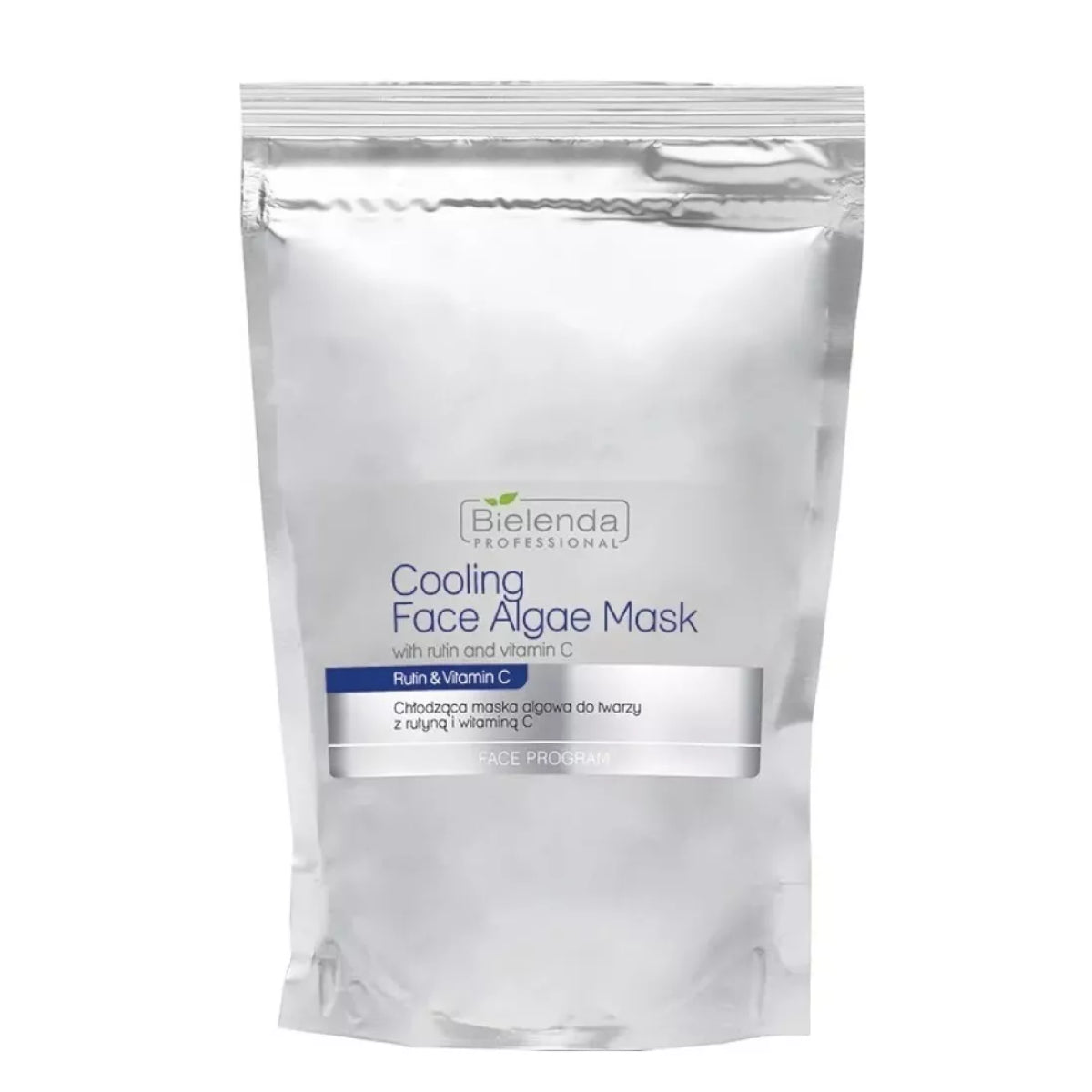 Bielenda Professional Cooling Algae Face Mask Sachet with Rutin & Vitamin C - face mask container displayed on a white background