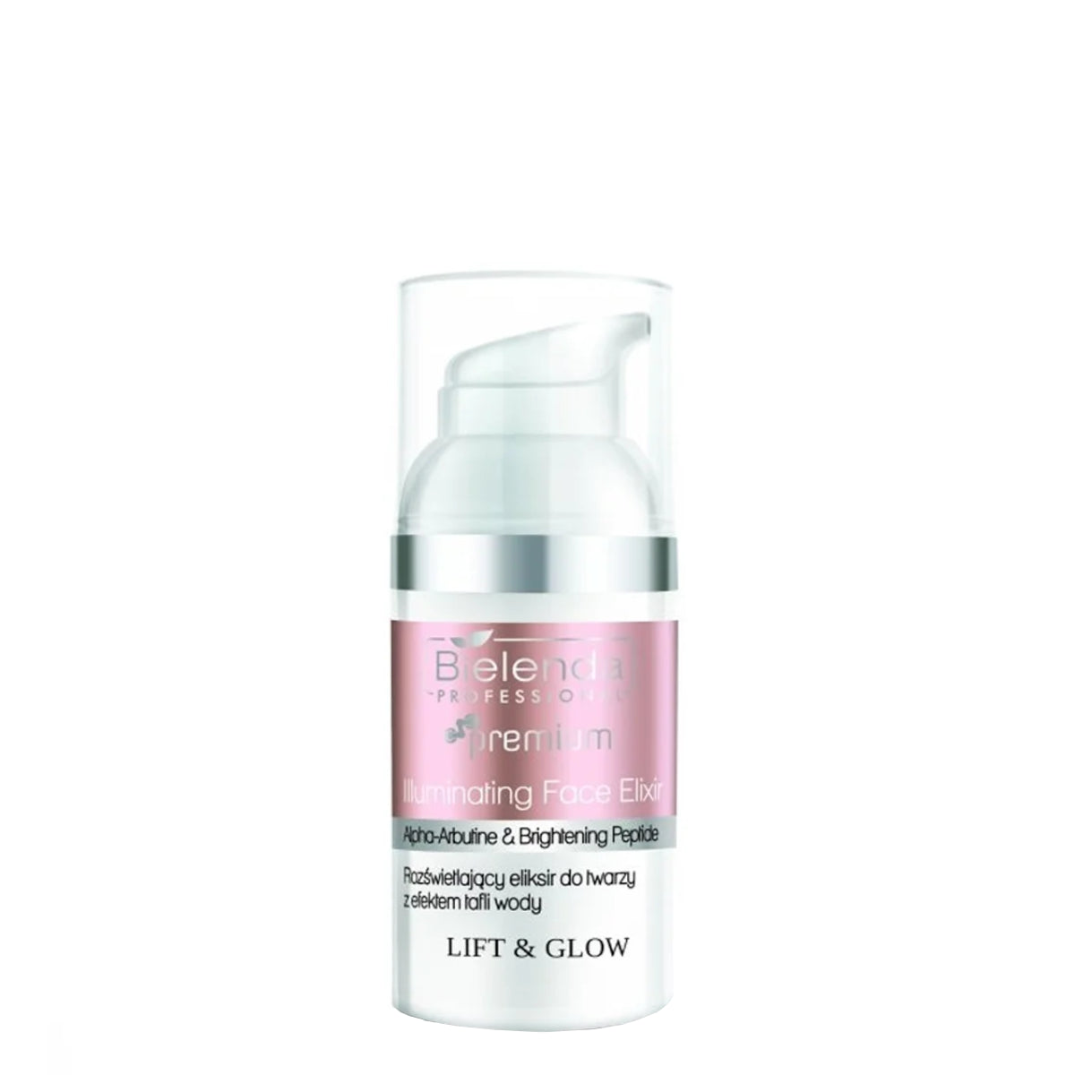 Bielenda Professional Lift & Glow Illuminating Face Elixir - retail packaging on a white background
