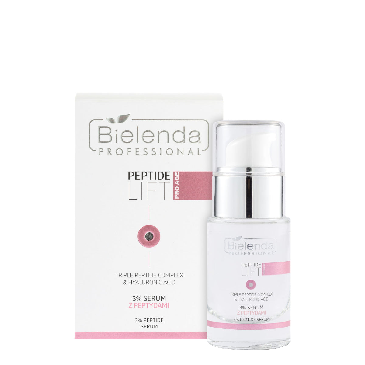 Bielenda Professional Pro Age 3% Triple Peptide Complex Face Serum - retail packaging on a white background
