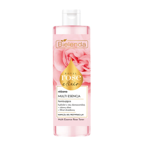 Bielenda Royal Rose Elixir Rose Multi Essence Face Toner - isolated on a white background