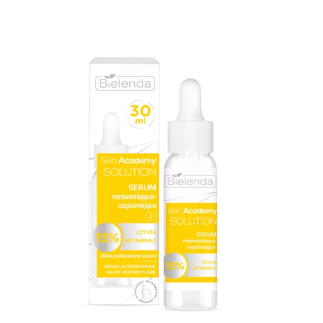 Bielenda Skin Academy Solution Illuminating & Brightening Serum - retail packaging on a white background