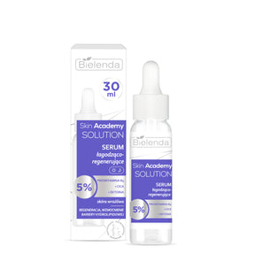 Bielenda Skin Academy Solution Soothing & Regenerating Serum - retail packaging on a white background