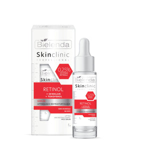 Bielenda Skin Clinic Retinol & Squalane Lifting Night Serum (EXP 09/2026) - retail packaging on a white background