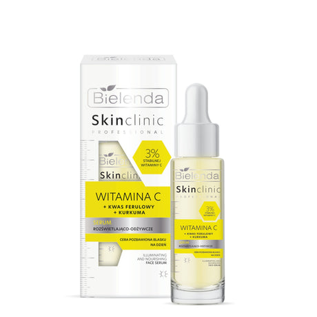 Bielenda Skin Clinic Vitamin C Brightening & Nourishing Serum - retail packaging on a white background