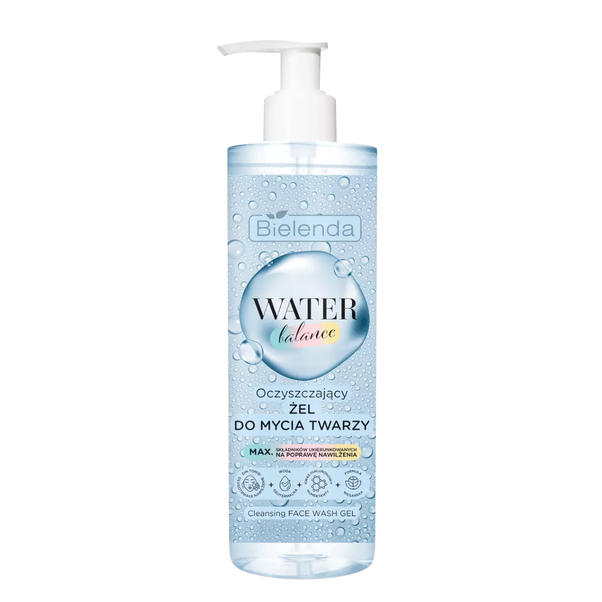 Bielenda Water Balance Cleansing Face Wash Gel - isolated on a white background