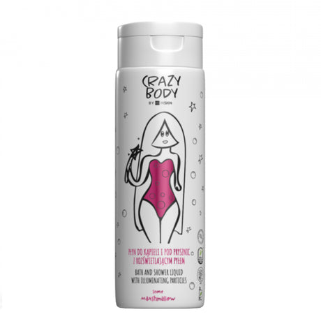 Crazy Hair Crazy Body Illuminating Bath & Shower Liquid Marshmallow - isolated on a white background