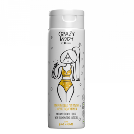 Crazy Hair Crazy Body Illuminating Bath & Shower Liquid Pina Colada - isolated on a white background