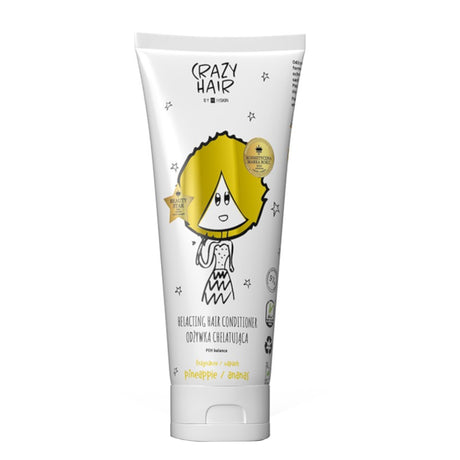 Crazy Hair PEH Balance Chelating Hair Conditioner Pina Colada - retail hair-care container isolated on a white background