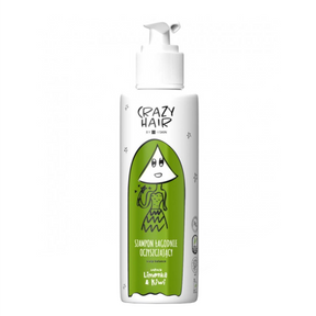 Crazy Hair Scalp Balance Gentle Cleansing Shampoo Lime & Kiwi - retail hair-care container isolated on a white background