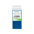 Depilflax 100 Azul blue wax cartridge with a wide white roller head and front label, shown upright.