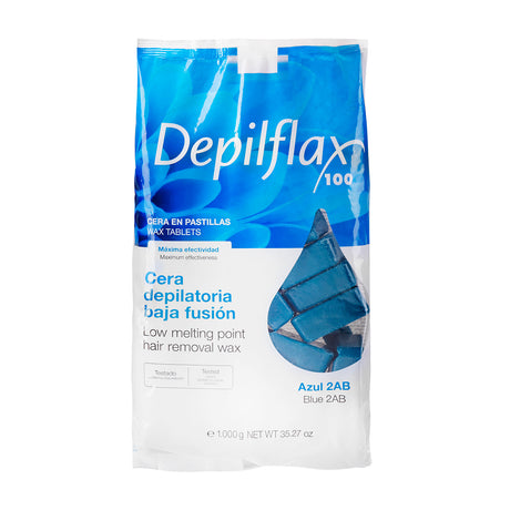 Depilflax Low Melting Point Hair Removal Wax Azulene 1kg - isolated on a white background