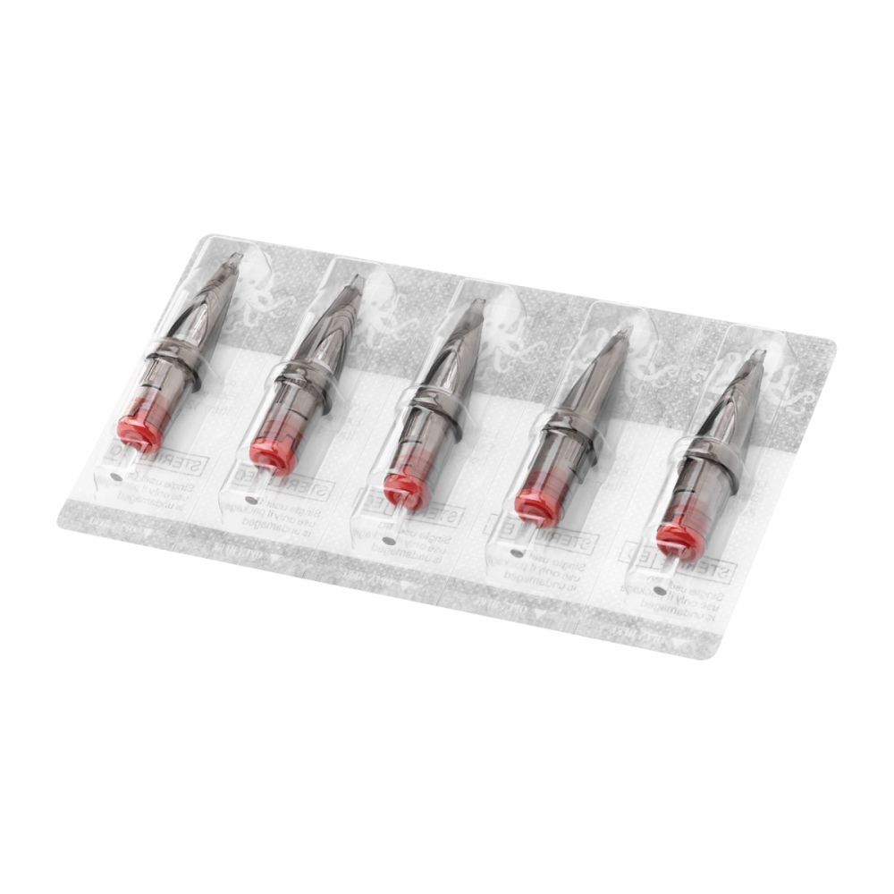 El Cartel Tattoo Cartridges 0.20mm 3RL Liner 10 pcs - five cartridges sealed in a sterile blister pack