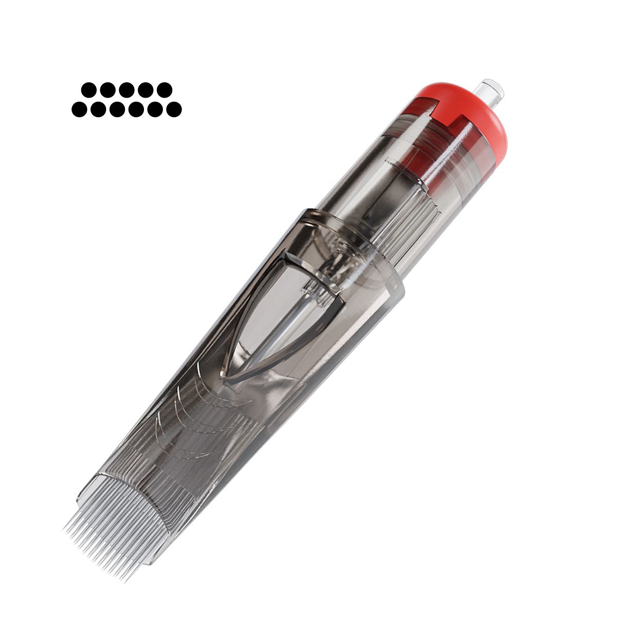 El Cartel Tattoo Cartridges 0.30mm 11 Magnum 10 pcs - single tattoo cartridge on a white background