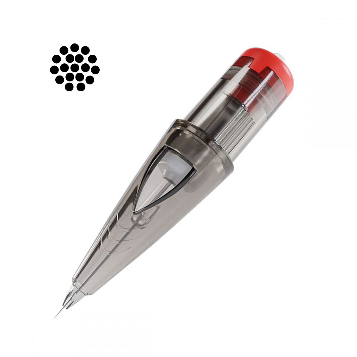 El Cartel Tattoo Cartridges 0.30mm 18RL Liner 10 pcs - single tattoo cartridge on a white background