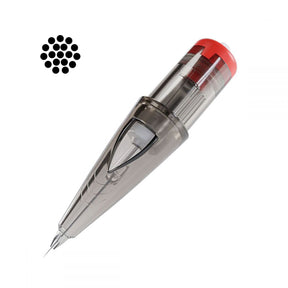 El Cartel Tattoo Cartridges 0.30mm 18RL Liner 10 pcs - single tattoo cartridge on a white background
