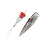 El Cartel Tattoo Cartridges 0.35mm 3RS Shader 10 pcs - cartridge shown beside the needle module