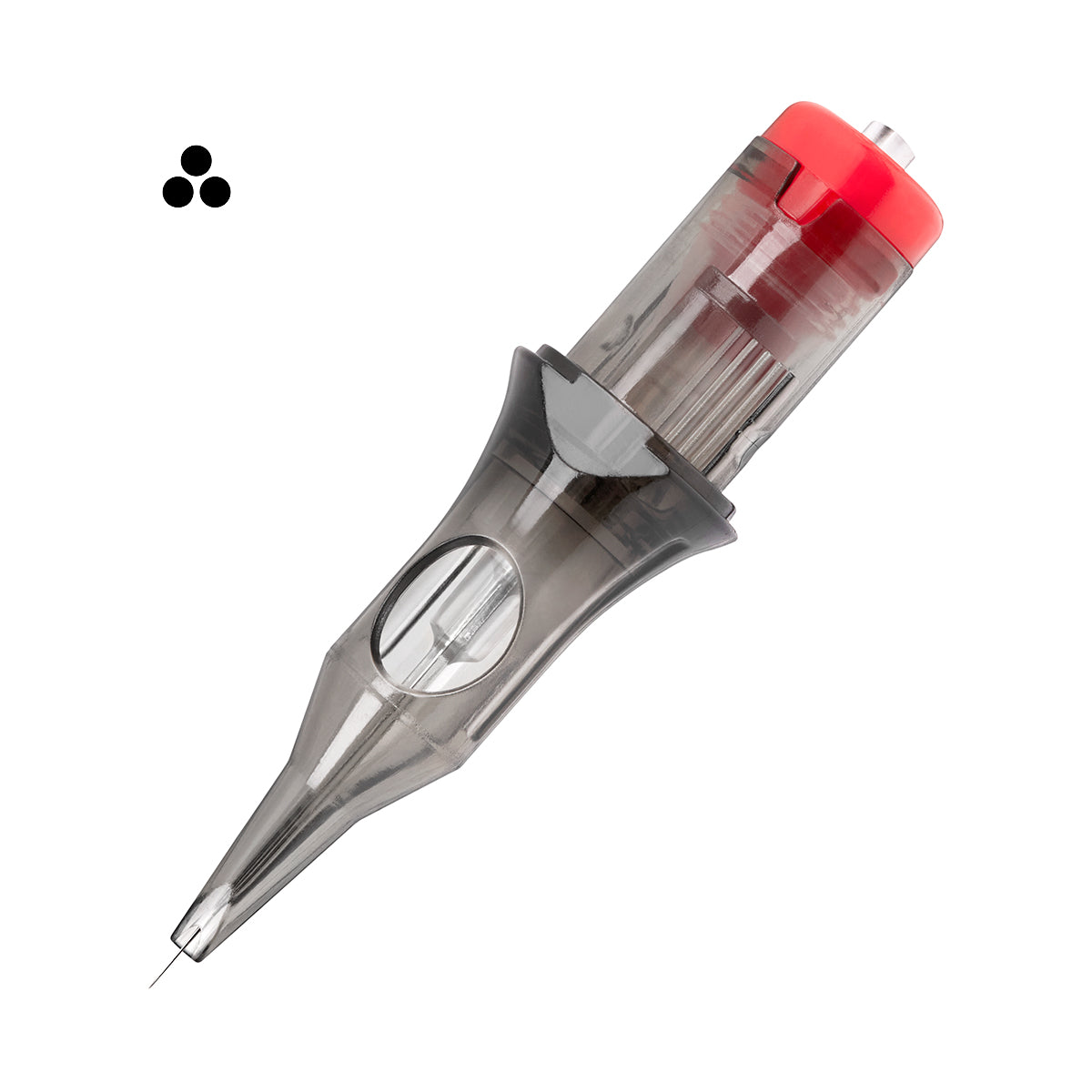 El Cartel Tattoo Cartridges V2 0.25mm 3RL Long Taper 10 pcs - single tattoo cartridge on a white background