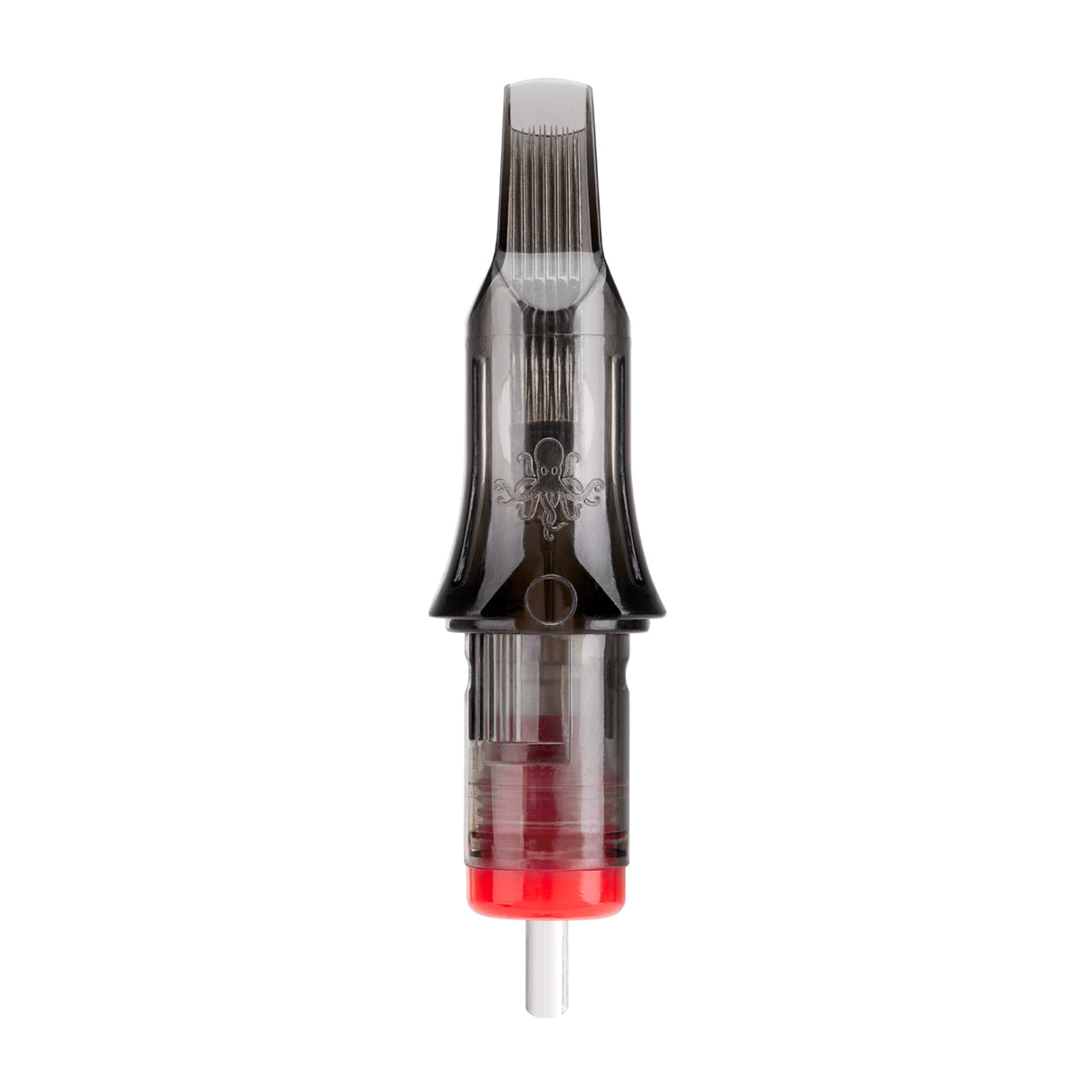 El Cartel Tattoo Cartridges V2 0.30mm 13RM 10 pcs - cartridge shown beside the needle module