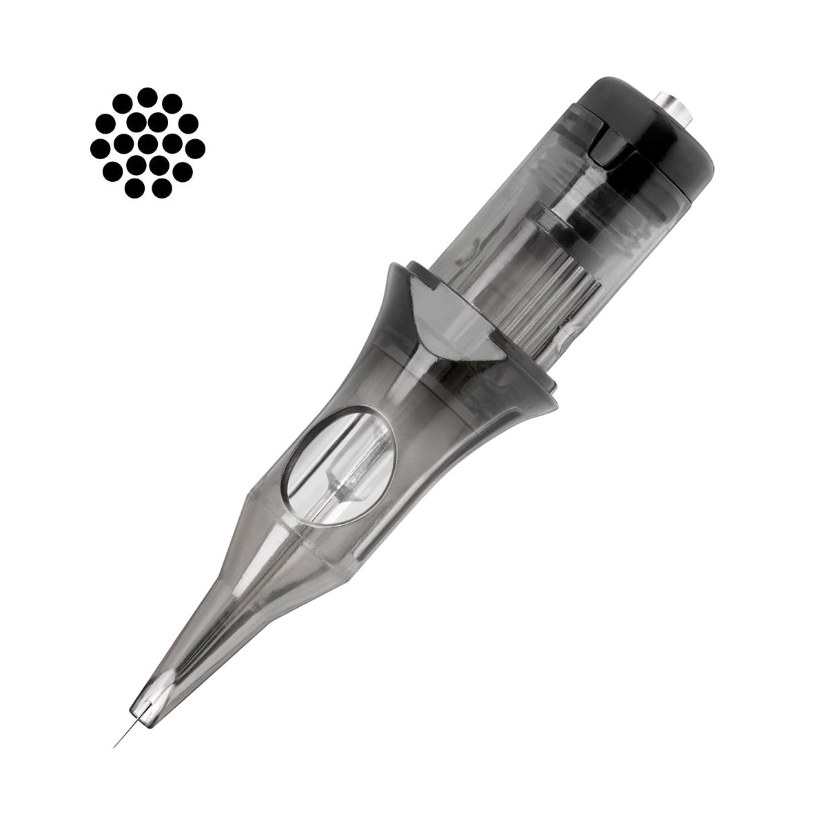 El Cartel Tattoo Cartridges V2 0.30mm 18RS 10 pcs - single tattoo cartridge on a white background