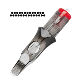 El Cartel Tattoo Cartridges V2 0.30mm 27RM 10 pcs - single tattoo cartridge on a white background