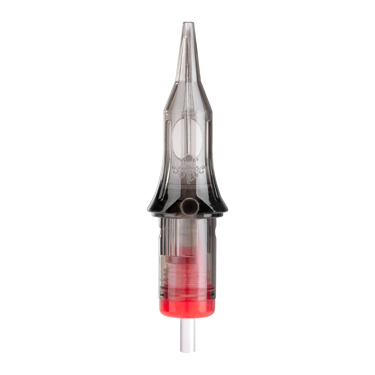 El Cartel Tattoo Cartridges V2 0.30mm 3RL Long Taper 10 pcs - cartridge shown beside the needle module