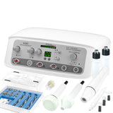 Elegante 1897 5-In-1 Multifunction Beauty Device - Microdermabrasion, Vacuum, Darsonval, Ultrasound & Spray - main unit with included components on a white background