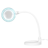 Elegante 2014-2R 30 LED SMD 3D Magnifying Desk Lamp with Base & Clamp - device housing and functional components shown on a white background
