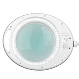 Elegante 6014 60 Magnifier LED 5D Lamp with a Tripod - main unit with included components on a white background