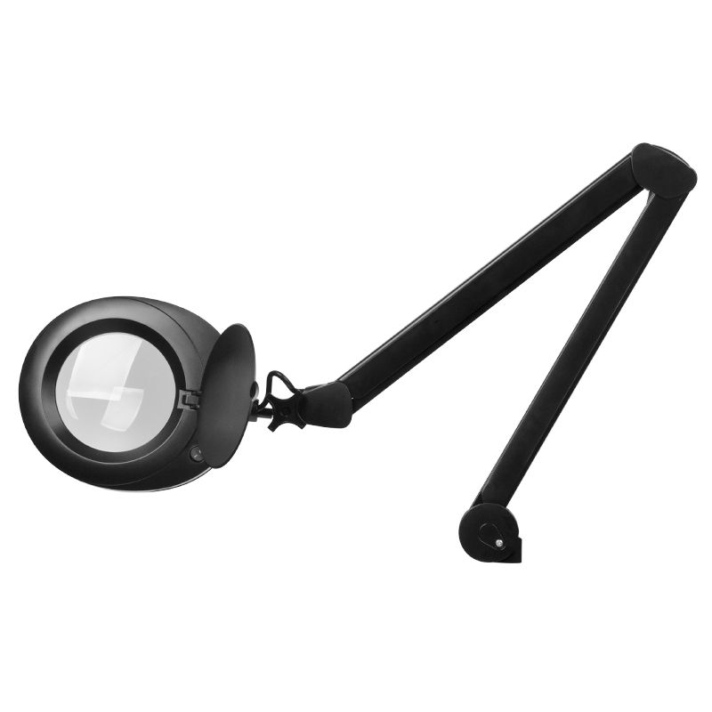 Elegante 6025 60 LED SMD 5 Diopter Magnifying Lamp with a Tripod Black - device housing and functional components shown on a white background