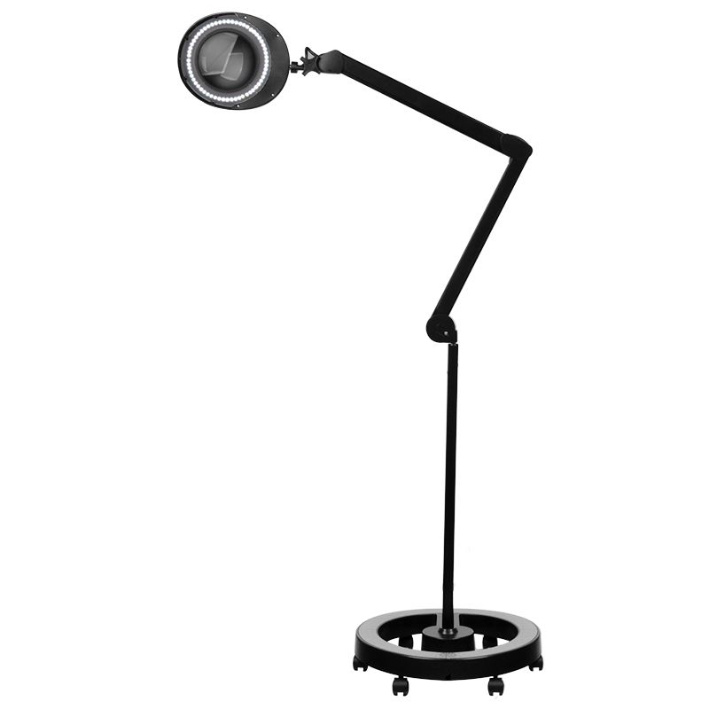 Elegante 6025 60 LED SMD 5 Diopter Magnifying Lamp with a Tripod Black - device housing and functional components shown on a white background