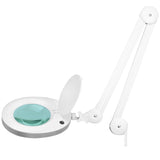 Elegante 6025 60 LED SMD 5 Diopter Tabletop Magnifying Lamp - device housing and functional components shown on a white background