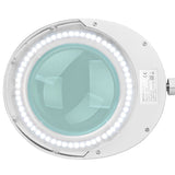 Elegante 6025 60 LED SMD 5 Diopter Tabletop Magnifying Lamp - device housing and functional components shown on a white background