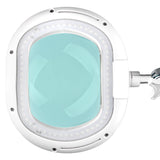 Elegante 6028 60 LED 5 Diopter Magnifying Lamp with Light Intensity Adjustment - main unit with included components on a white background