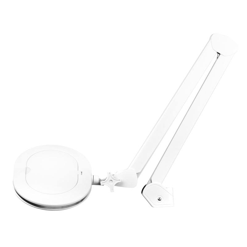 Elegante 6028 60 LED 5 Diopter Magnifying Lamp with Light Intensity Adjustment - device housing and functional components shown on a white background