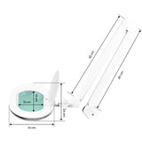 Elegante 6028 60 LED 5 Diopter Magnifying Lamp with Light Intensity Adjustment - device housing and functional components shown on a white background