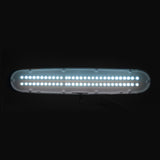 Elegante 801-s Led Workshop Lamp with Standard White Tripod - LED task lamp showing its adjustable construction and controls