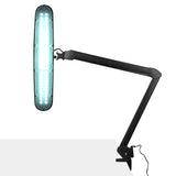 Elegante 801-ST Led Work Lamp Black with Vice Standard - LED task lamp showing its adjustable construction and controls