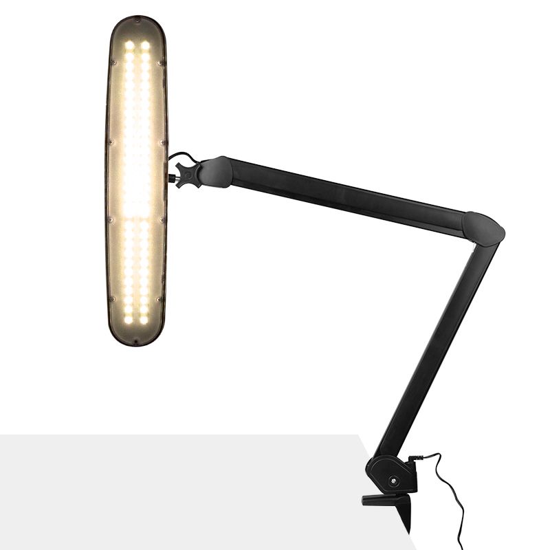 Elegante 801-TL Led Work Lamp Black with Vice Light Intensity & Colour - LED task lamp showing its adjustable construction and controls