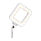 Elegante 804 Desk Led Lamp Square White - LED task lamp showing its adjustable construction and controls