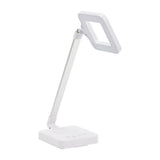 Elegante 804 Desk Led Lamp Square White - LED task lamp showing its adjustable construction and controls