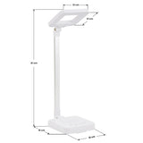 Elegante 804 Desk Led Lamp Square White - LED task lamp showing its adjustable construction and controls