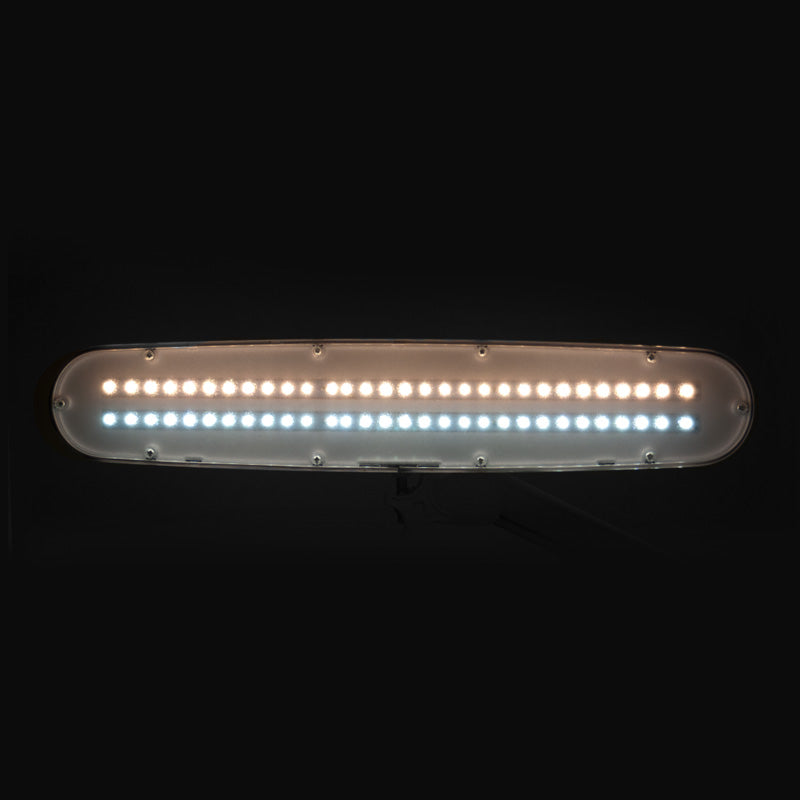 Elegante LED Workshop Lamp 801-TL with a Regulation White Light Intensity & Colour - LED task lamp showing its adjustable construction and controls