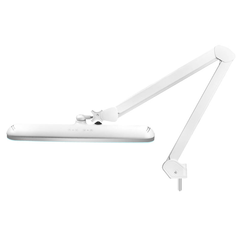 Elegante LED Workshop Lamp 801-TL with a Regulation White Light Intensity & Colour - LED task lamp showing its adjustable construction and controls