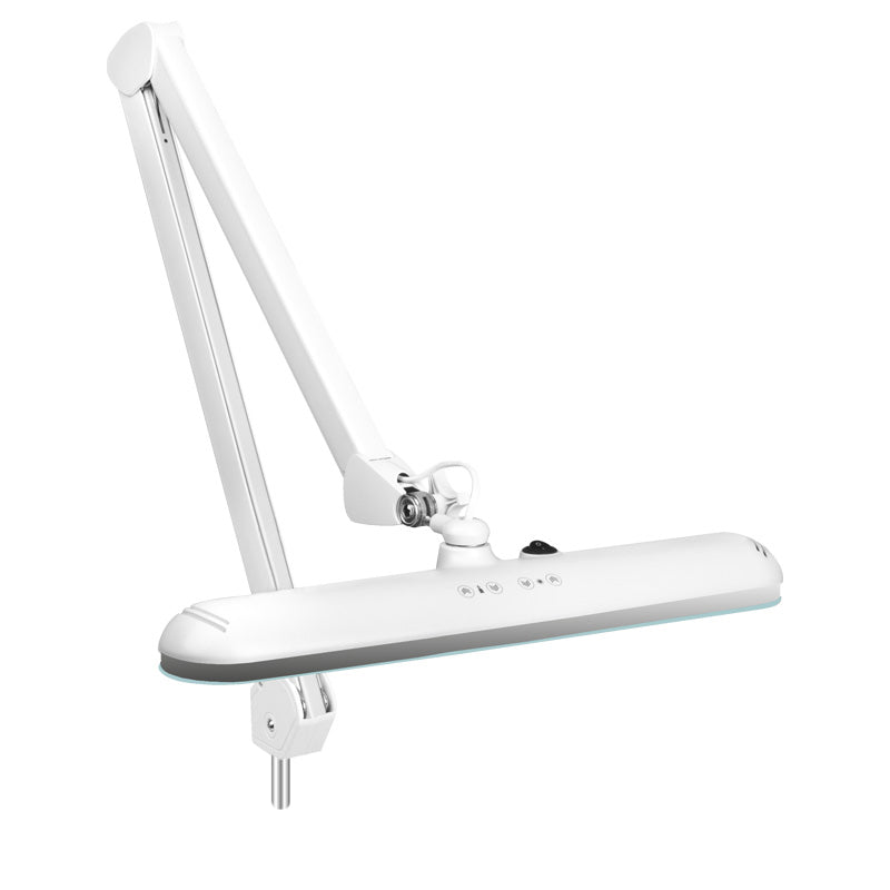 Elegante LED Workshop Lamp 801-TL with a Regulation White Light Intensity & Colour - LED task lamp showing its adjustable construction and controls