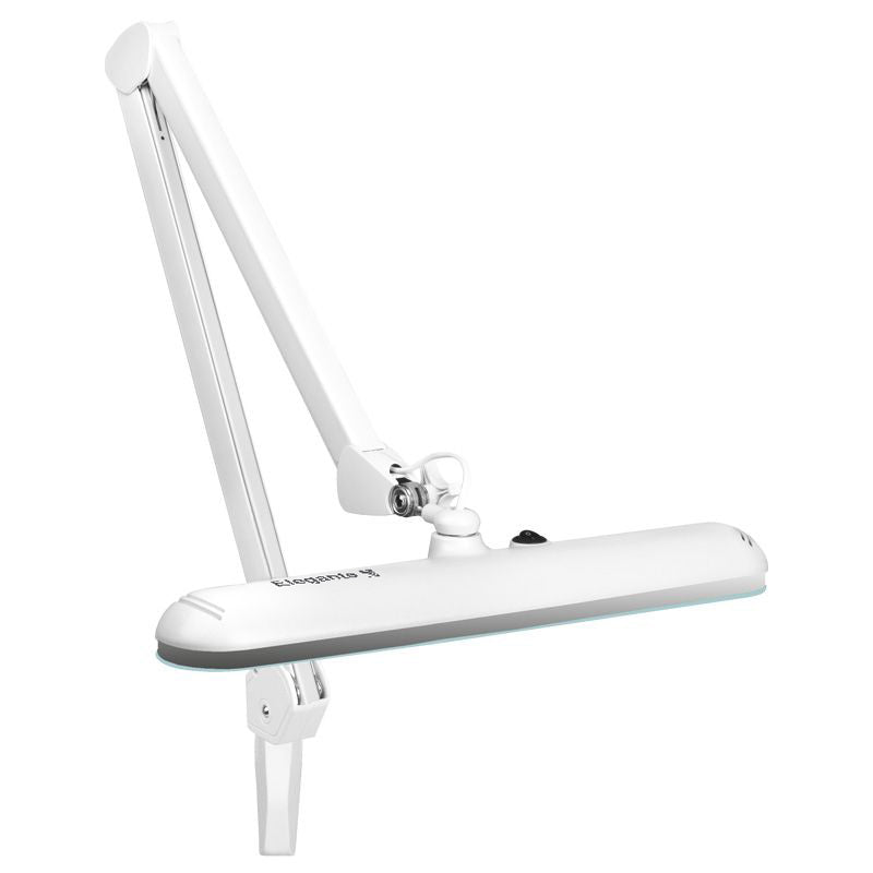 Elegante Led Workshop Lamp 801ST Standard White - LED task lamp showing its adjustable construction and controls