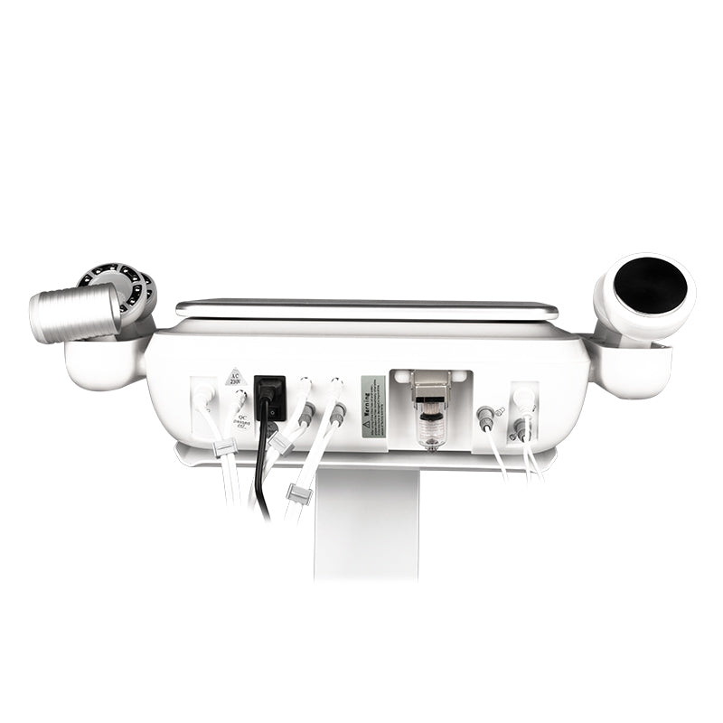 Elegante Platinum T6 Body Slimming System - treatment handpiece and connectors on a white background