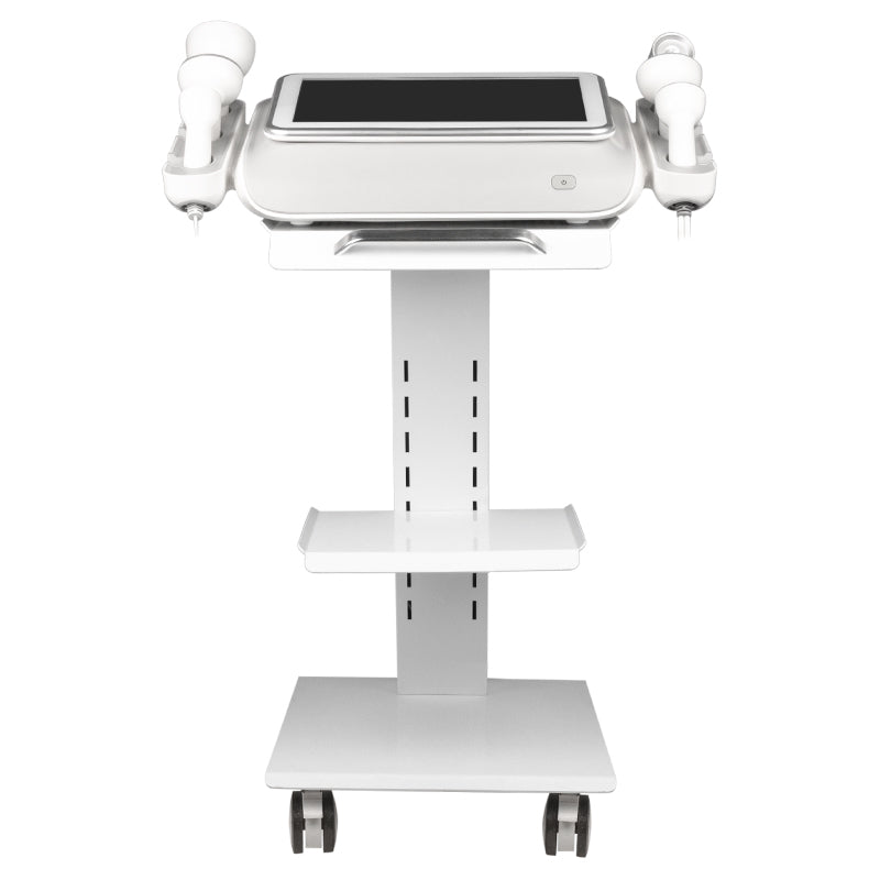 Elegante Platinum T6 Body Slimming System - treatment handpiece and connectors on a white background